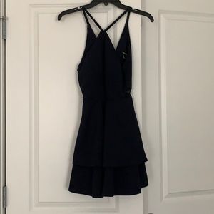 dark blue juniors dress
